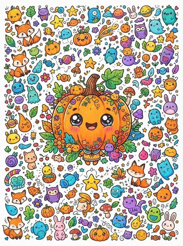 Vibrant Cute Doodle Packs