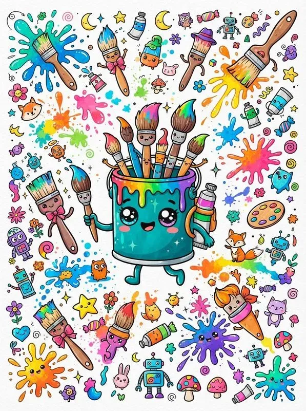 Vibrant Cute Doodle Packs