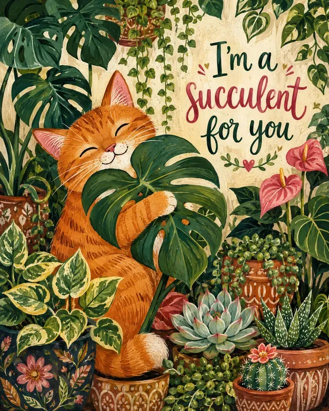 Plant Mom Animal Illustration Art Prints