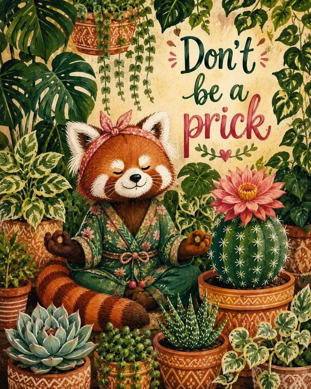 Plant Mom Animal Illustration Art Prints