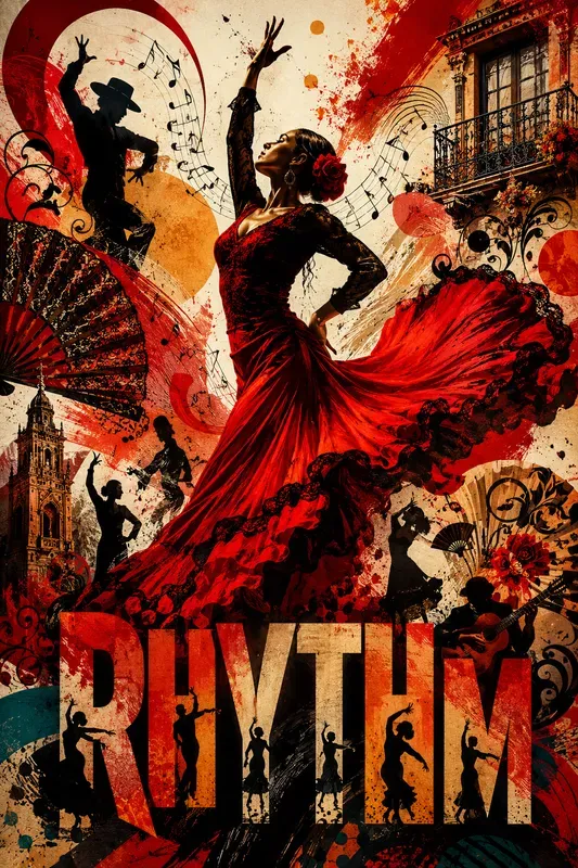 Dynamic Dance Silhouette Collages