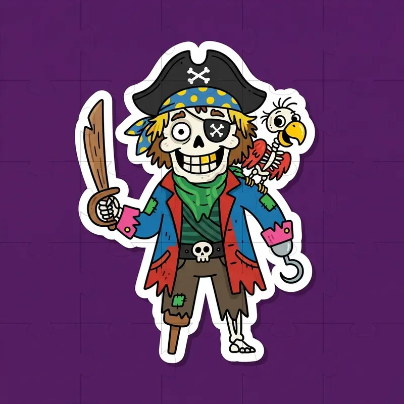 Die Cut Cartoon Sticker Designs