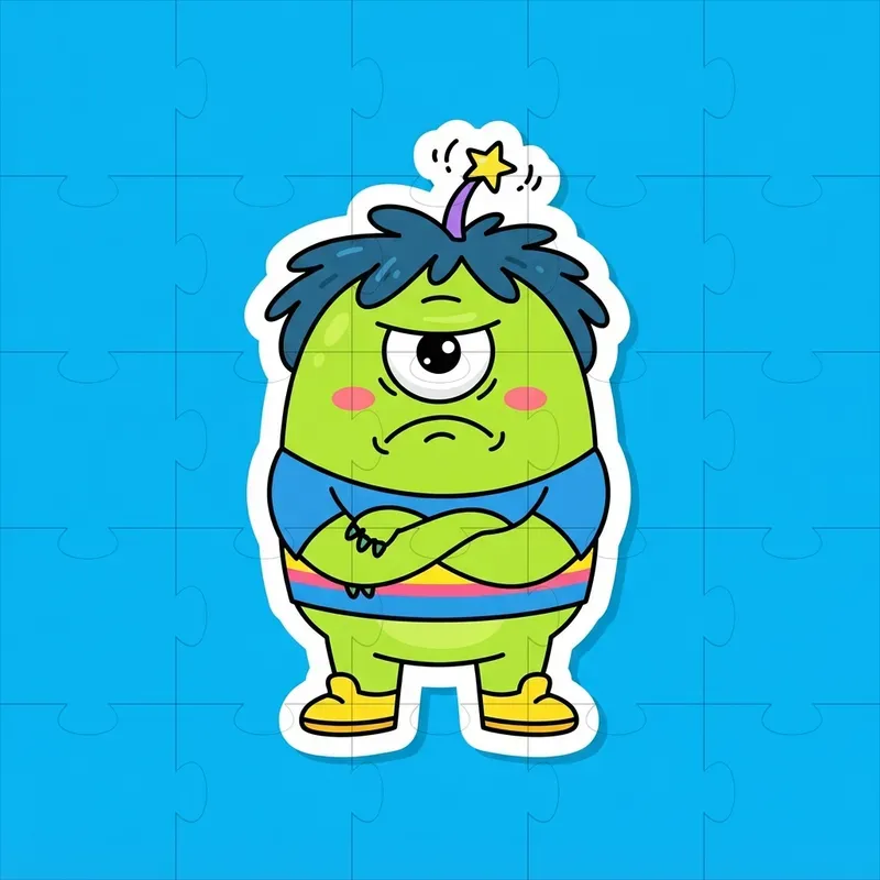 Die Cut Cartoon Sticker Designs