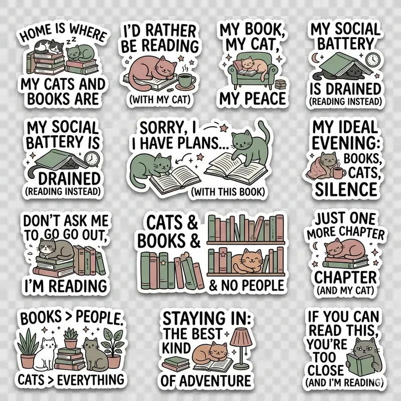 Snarky Funny Quote Sticker Pack Gens