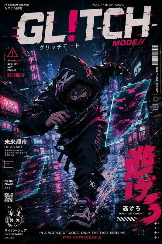 Urban Anime Power Poster Generator