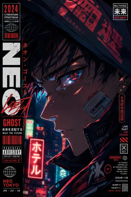 Urban Anime Power Poster Generator
