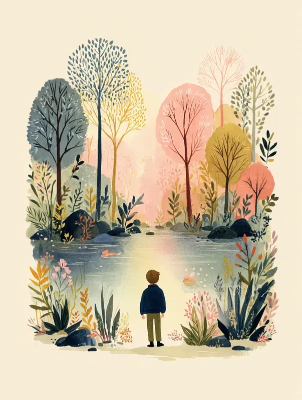 Soft Watercolor Storybook Scenes
