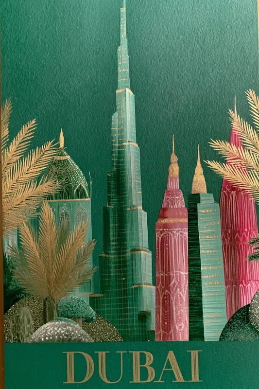 Ornamental Painted Travel Posters