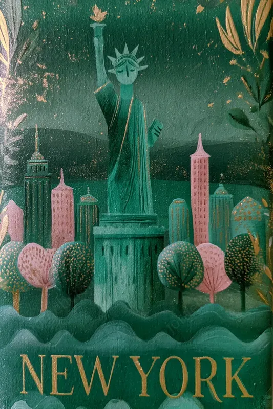 Ornamental Painted Travel Posters