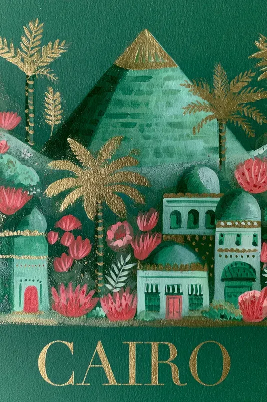 Ornamental Painted Travel Posters