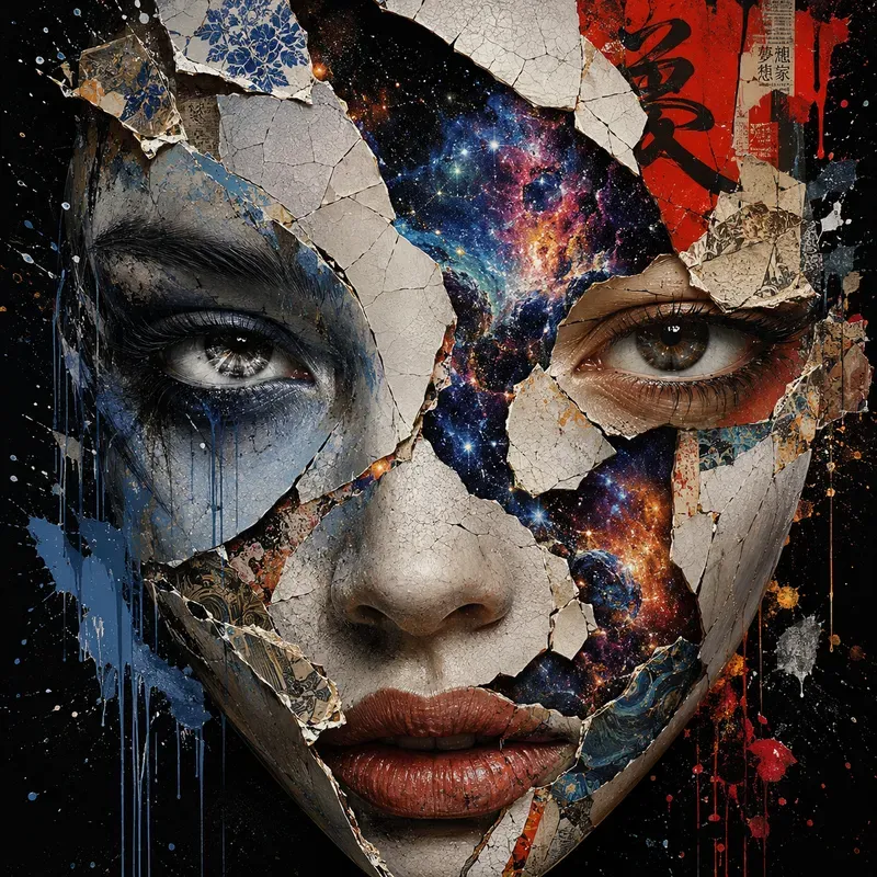 Abstract Urban Face Art Generator