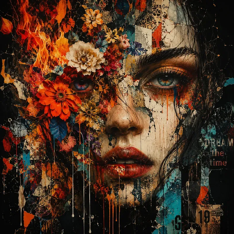 Abstract Urban Face Art Generator