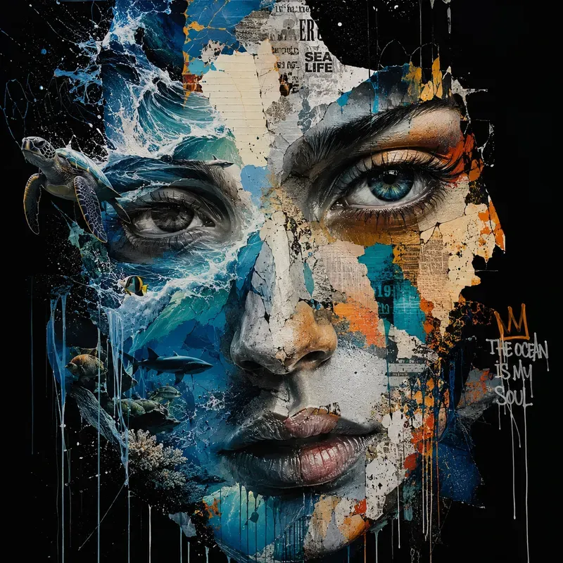 Abstract Urban Face Art Generator
