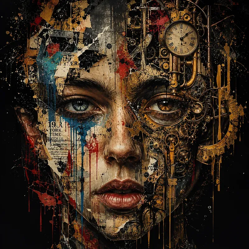 Abstract Urban Face Art Generator