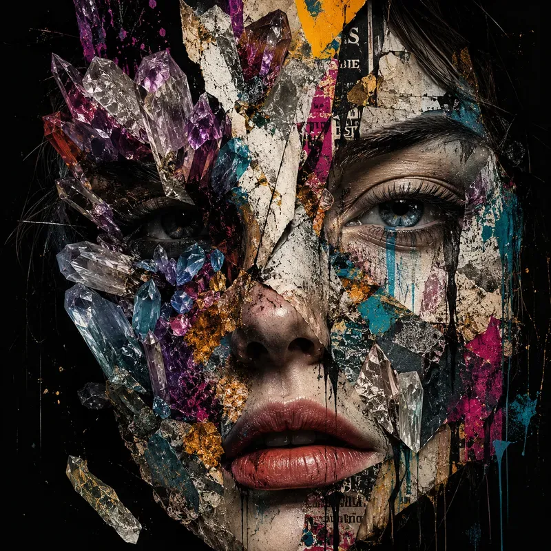 Abstract Urban Face Art Generator