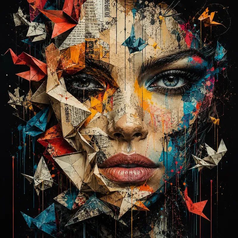 Abstract Urban Face Art Generator
