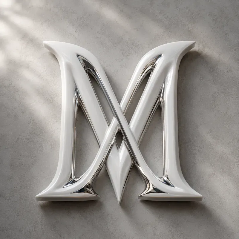 Hyperrealistic 3D Material Fusion Logos