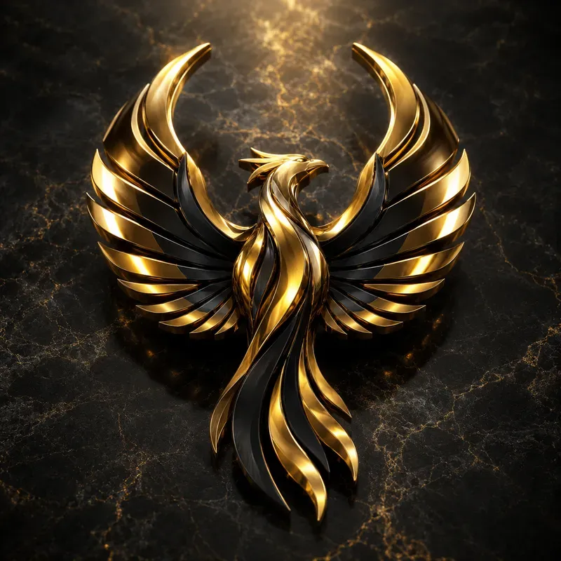 Hyperrealistic 3D Material Fusion Logos