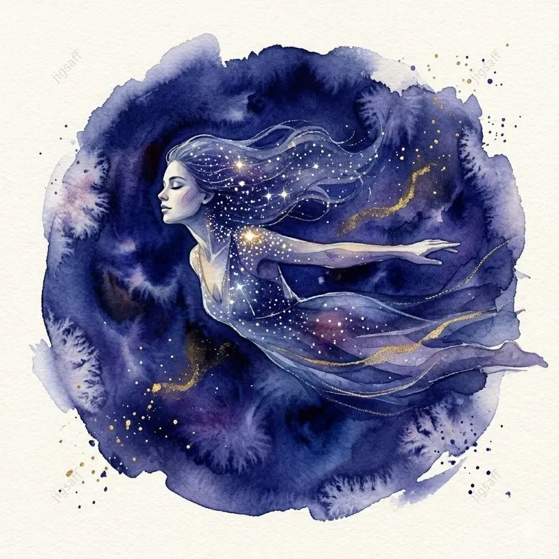 Cosmic Spirit Watercolor Illustrations