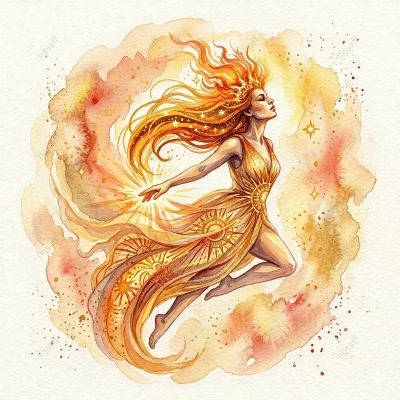 Cosmic Spirit Watercolor Illustrations