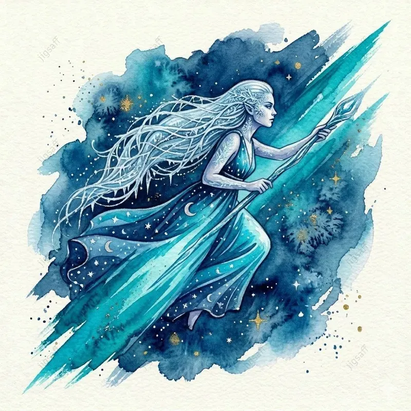 Cosmic Spirit Watercolor Illustrations
