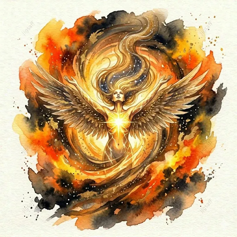 Cosmic Spirit Watercolor Illustrations