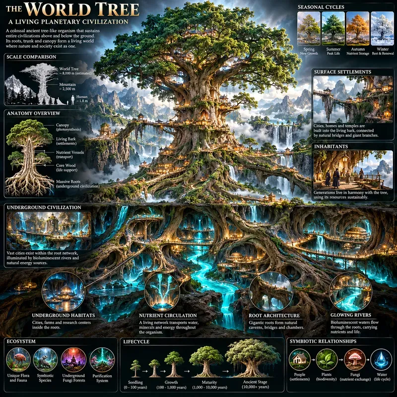 Cinematic Living World Infographics