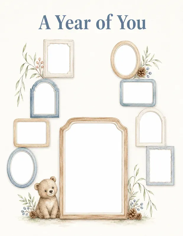 Woodland Baby Photo Gallery Keepsakes