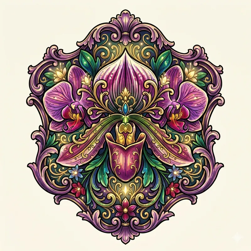 Ornamental Floral Emblems