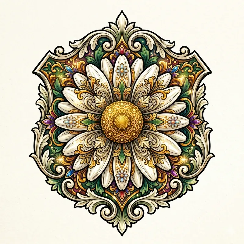 Ornamental Floral Emblems