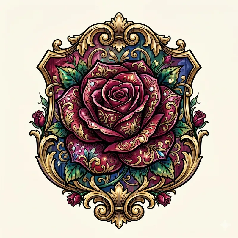 Ornamental Floral Emblems