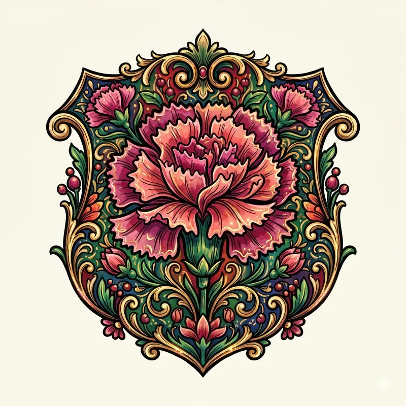 Ornamental Floral Emblems