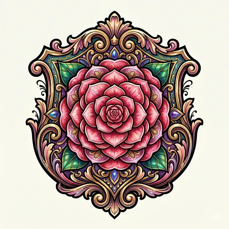 Ornamental Floral Emblems