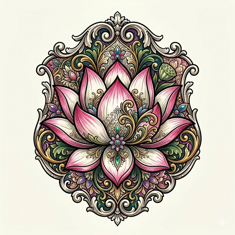 Ornamental Floral Emblems
