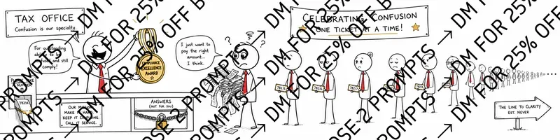 Bureaucracy Doodle Banners