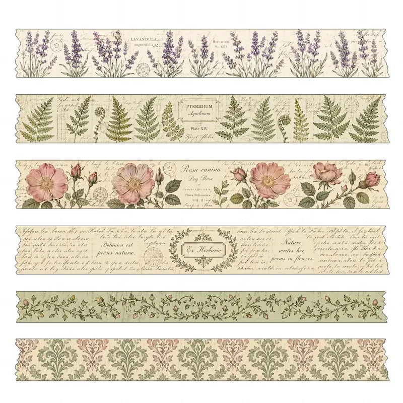 Decorative Isolated Paper Tape Stickers