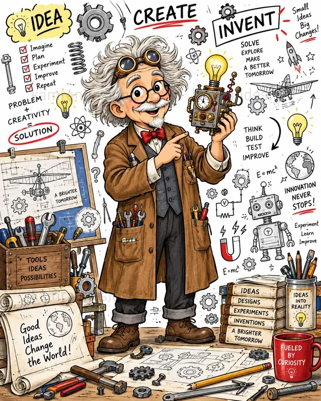 Educational Character Doodle Posters