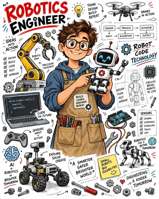 Educational Character Doodle Posters
