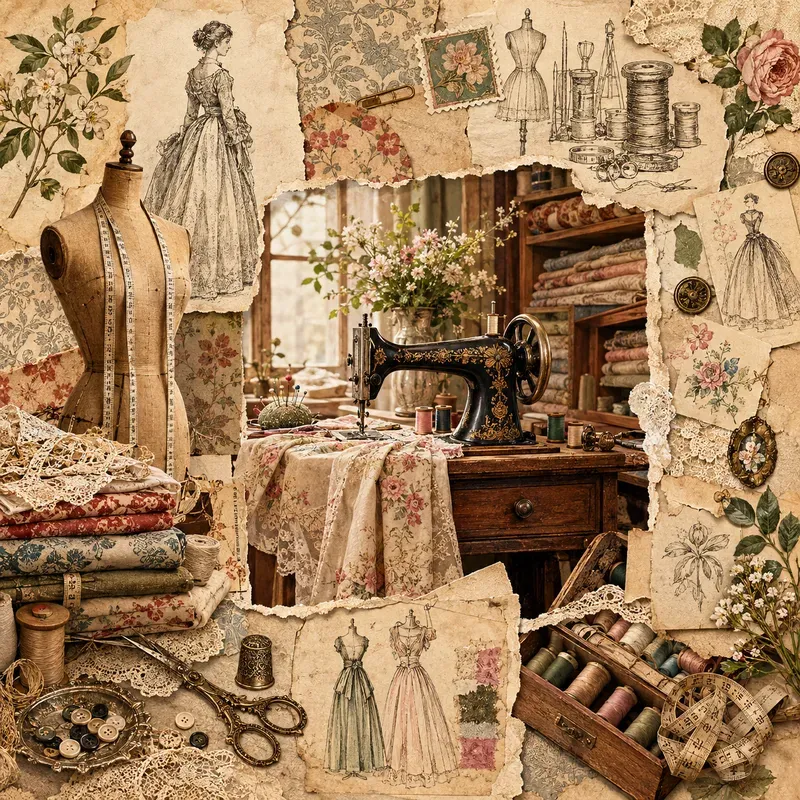 Vintage Curiosity Collages