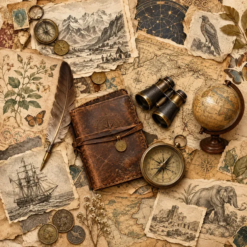 Vintage Curiosity Collages