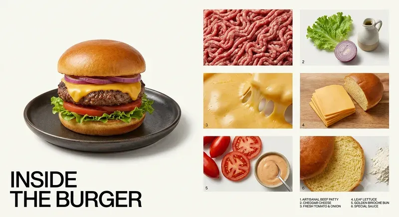 Minimalist Editorial Food Ingredients