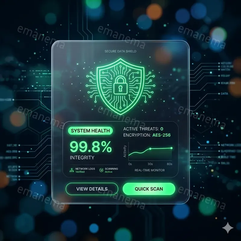 Futuristic Glassmorph UI Cards