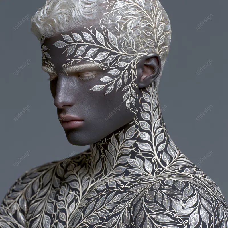 Gothic Flora Figure Art