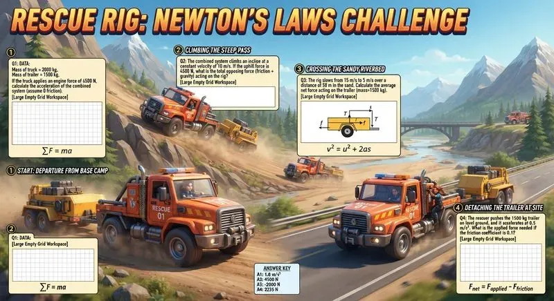 Premium Physics Adventure Worksheets