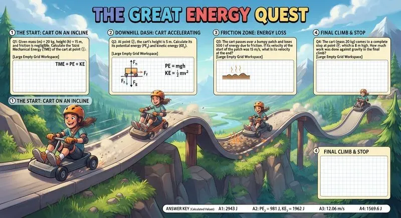 Premium Physics Adventure Worksheets
