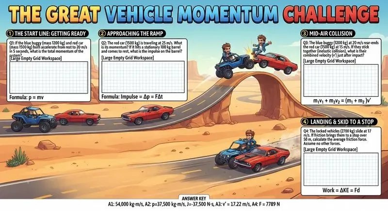 Premium Physics Adventure Worksheets