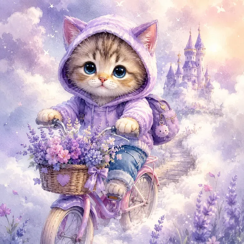 Dreamy Watercolor Animal Adventures