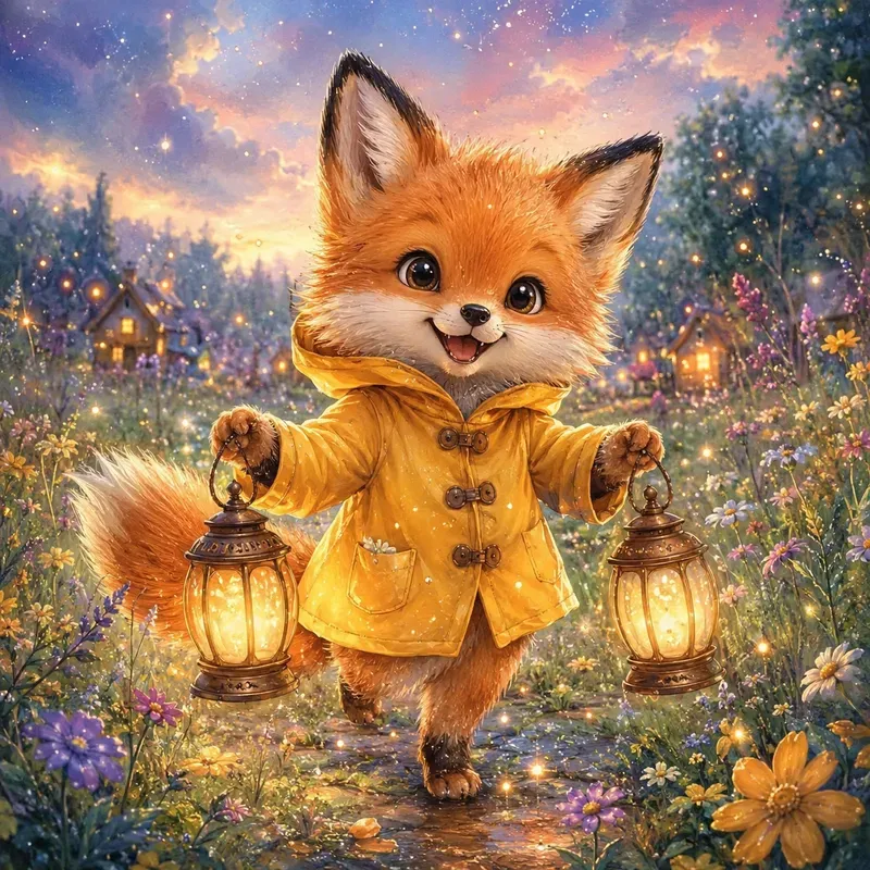 Dreamy Watercolor Animal Adventures