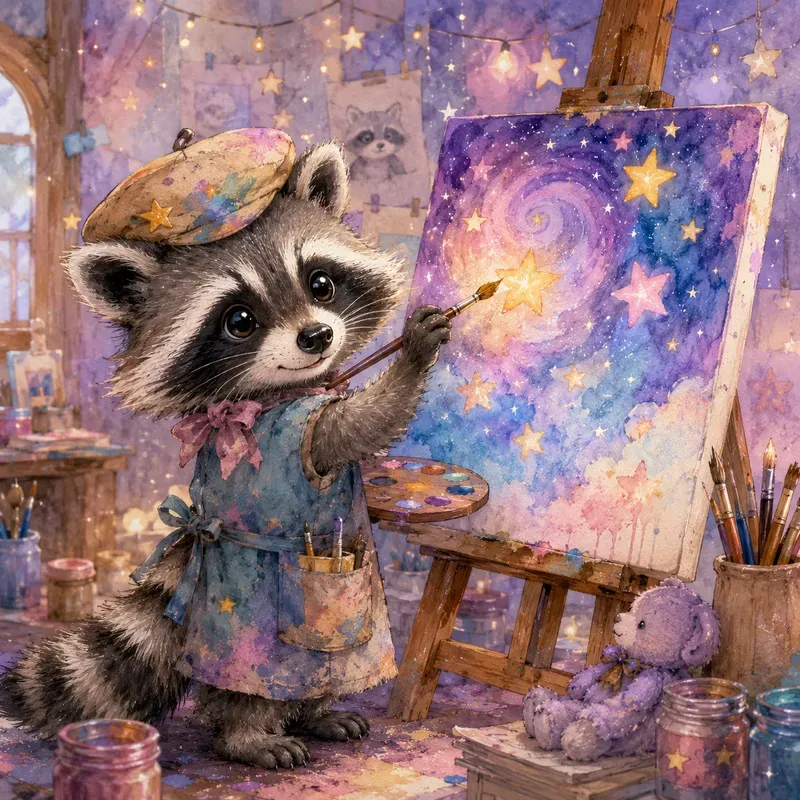 Dreamy Watercolor Animal Adventures