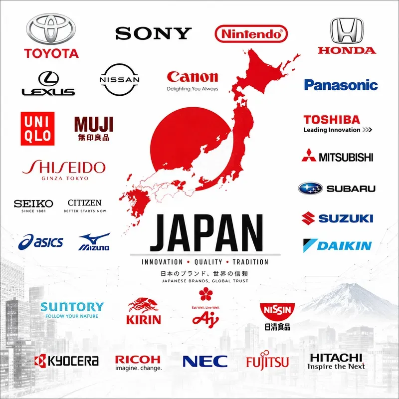 Global Country Brand Collage Posters